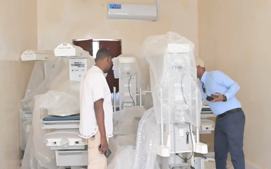 Medical equipment installation at Galkacyo General Hospital in Somalia